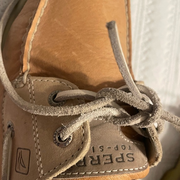 Sperry Men's Brown and Cream Boat Shoes - Picture 8 of 11